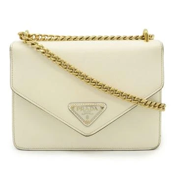 Prada | ivory Leather Shoulder Bag (Pre-Owned)