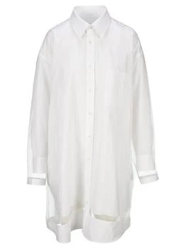 MAISON MARGIELA | Maison Margiela Sheer Overlay Shirt Dress