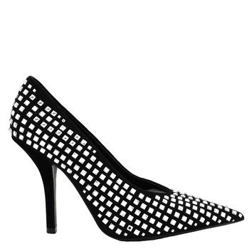 Burberry | Madelina Crystal Detail Leather Point-Toe Pumps