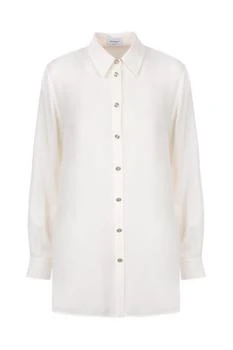 Salvatore Ferragamo | Ferragamo Pleated Collared Button-Up Shirt