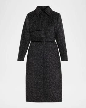 Zeva-A Single-Breasted Wool Trench Coat