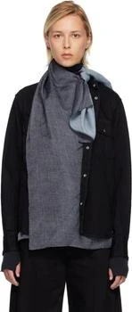 Sacai | Black Satin & Denim Shirt