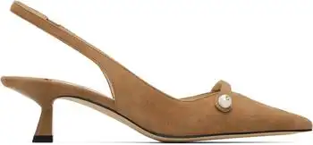 Jimmy Choo | Beige Amita 45 Heels