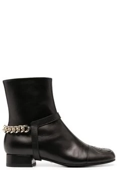 Gucci | Gucci Logo Embossed Ankle Boots