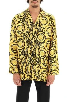 Versace | Versace Baroque Pattern Long Sleeved Pajama Shirt