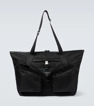 Prada | Re-Nylon leather-trimmed duffel bag