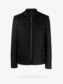 Givenchy | Wool blazer with all-over logo print