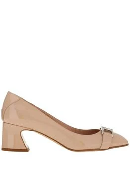 Salvatore Ferragamo | Women's Vara Chain Pumps In Beige/khaki