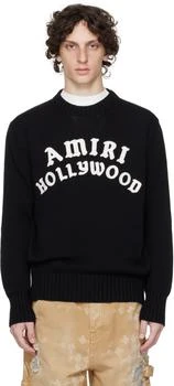 AMIRI | Black 
Amiri Hollywood
 Crew Sweater