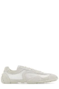Prada | Prada Mesh-Panelled Lace-Up Sneakers