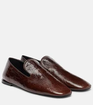 Leather loafers