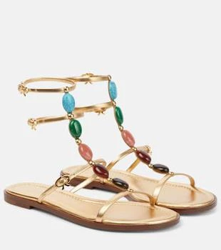 Gianvito Rossi | Shanti embellished leather sandals