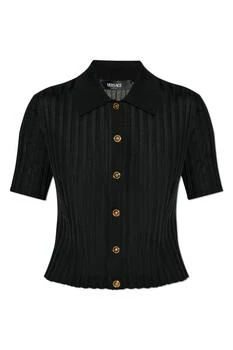 Versace | Versace Short-Sleeved Button-Up Knitted Shirt