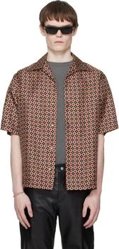 AMIRI | Red & Black Medallion Camp Shirt
