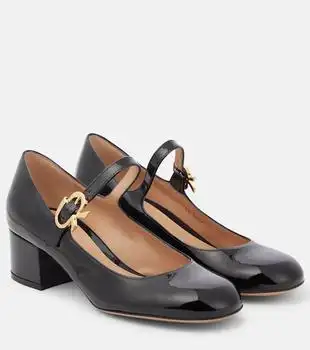 Gianvito Rossi | Ribbon patent leather Mary Jane pumps