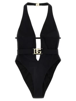 Dolce & Gabbana | Dolce & Gabbana DG Plaque One Piece Swimsuit