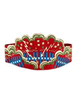 Valentino | Studded Suede Leather Belt