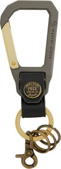 master-piece Black Carabiner Keychain