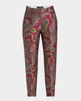 ETRO | Bristol Floral Brocade Straight-Leg Crop Pants