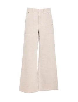 Fendi | Fendi Logo Detailed Wide-Leg Jeans