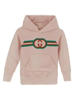 Gucci | Gucci Kids Logo Embroidered Long-Sleeved Hoodie