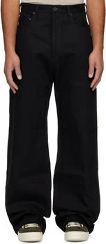 Rick Owens | Black Concordians Strobe Double Knee Jeans