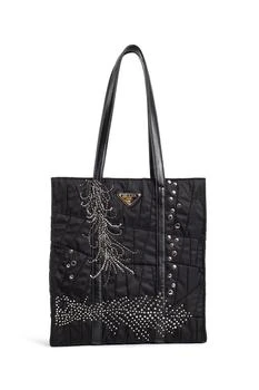 Prada | Prada Embellished Quilted Tote Bag