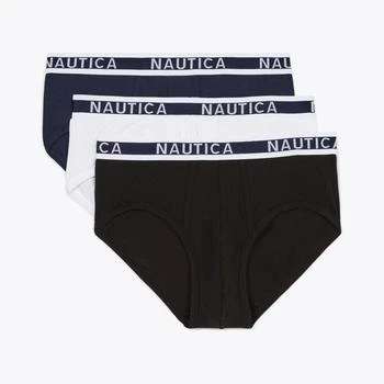 Nautica Stretch Cotton Briefs, 3-Pack