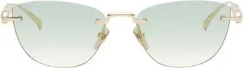 Gucci | Gold Cat-Eye Sunglasses