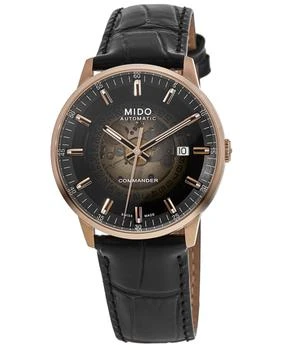 MIDO Mido Commander Gradient Black Dial Leather Strap Men
s Watch M021.407.36.411.00