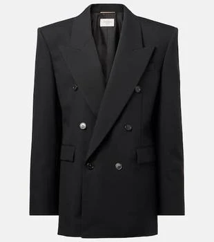 Yves Saint Laurent | Double-breasted wool canvas blazer
