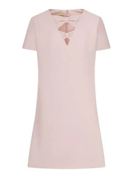 Valentino | Valentino Bow Detailed Short-Sleeved Dress