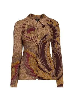ETRO | Patterned Knitted Wool Shirt