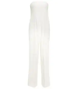 Tom Ford | Paneled bandeau satin jumpsuit