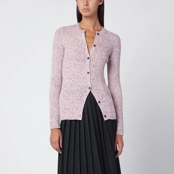 Prada | Pink ribbed wool cardigan