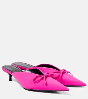 Balenciaga | Knife Bow leather-trimmed pumps