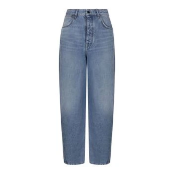 Givenchy | Givenchy Logo Detailed Wide-Leg Jeans