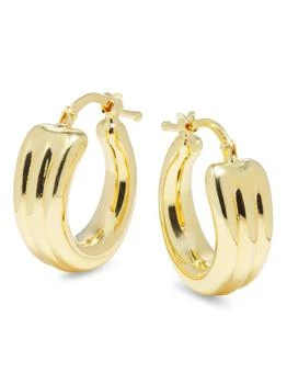 Saks Fifth Avenue | 14K Yellow Gold Hoop Earrings