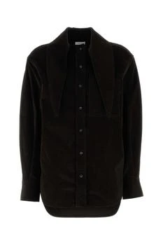 Salvatore Ferragamo | Ferragamo Curved Hem Corduroy Shirt