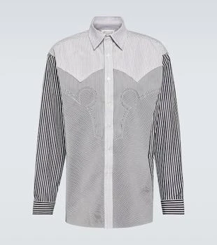 MAISON MARGIELA | Striped cotton-blend shirt