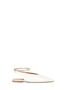 Jil Sander | JIL SANDER | Bone pointed toe slingback ballet flats with anklet | Women | 36