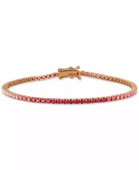 Le Vian | Strawberry Layer Cake Ruby (7/8 ct. t.w.) & Pink Sapphire (2 ct. t.w.) Link Bracelet in 14k Rose Gold