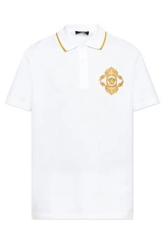 Versace | Versace Medusa Head Embroidered Short-Sleeved Polo Shirt