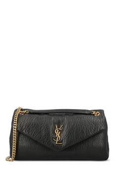Yves Saint Laurent | Saint Laurent Calypso Logo Plaque Medium Shoulder Bag
