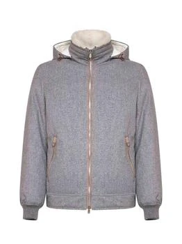Brunello Cucinelli | Brunello Cucinelli Zip-Up Hooded Jacket