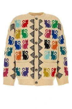 Valentino | Valentino Animal Patterned Button-Up Cardigan