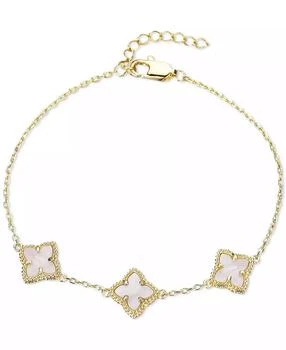 ADORNIA White Mother of Pearl Flower Bracelet