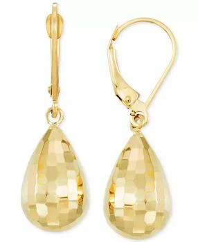Macy's | Mirror-Cut Teardrop Drop Earrings in 14k Gold