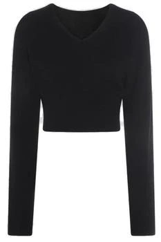 Rick Owens | Rick Owens Dracu Cropped V-Neck Jumper
