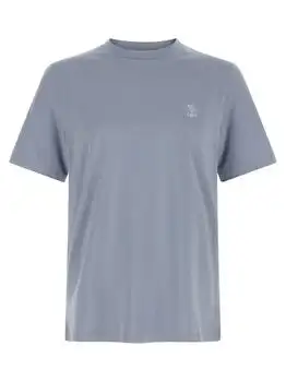 Brunello Cucinelli | Brunello Cucinelli Logo Printed Crewneck T-Shirt